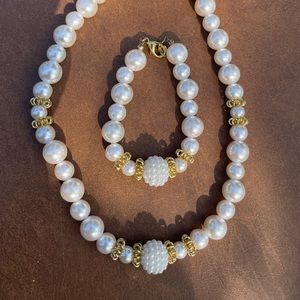 Pearl and Gold Costume jewelry